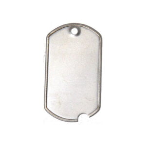 WWII Notched Military Stainless Steel Dog Tags