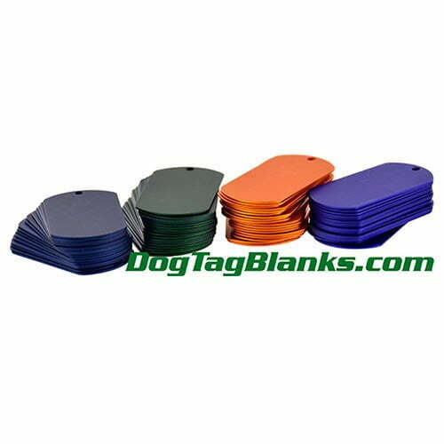 Color Aluminum Dog Tags-Matte Finish | Dog Tag Blanks